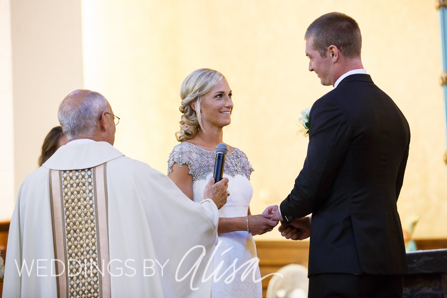 Cathedral wedding in Pittsburgh in the fall